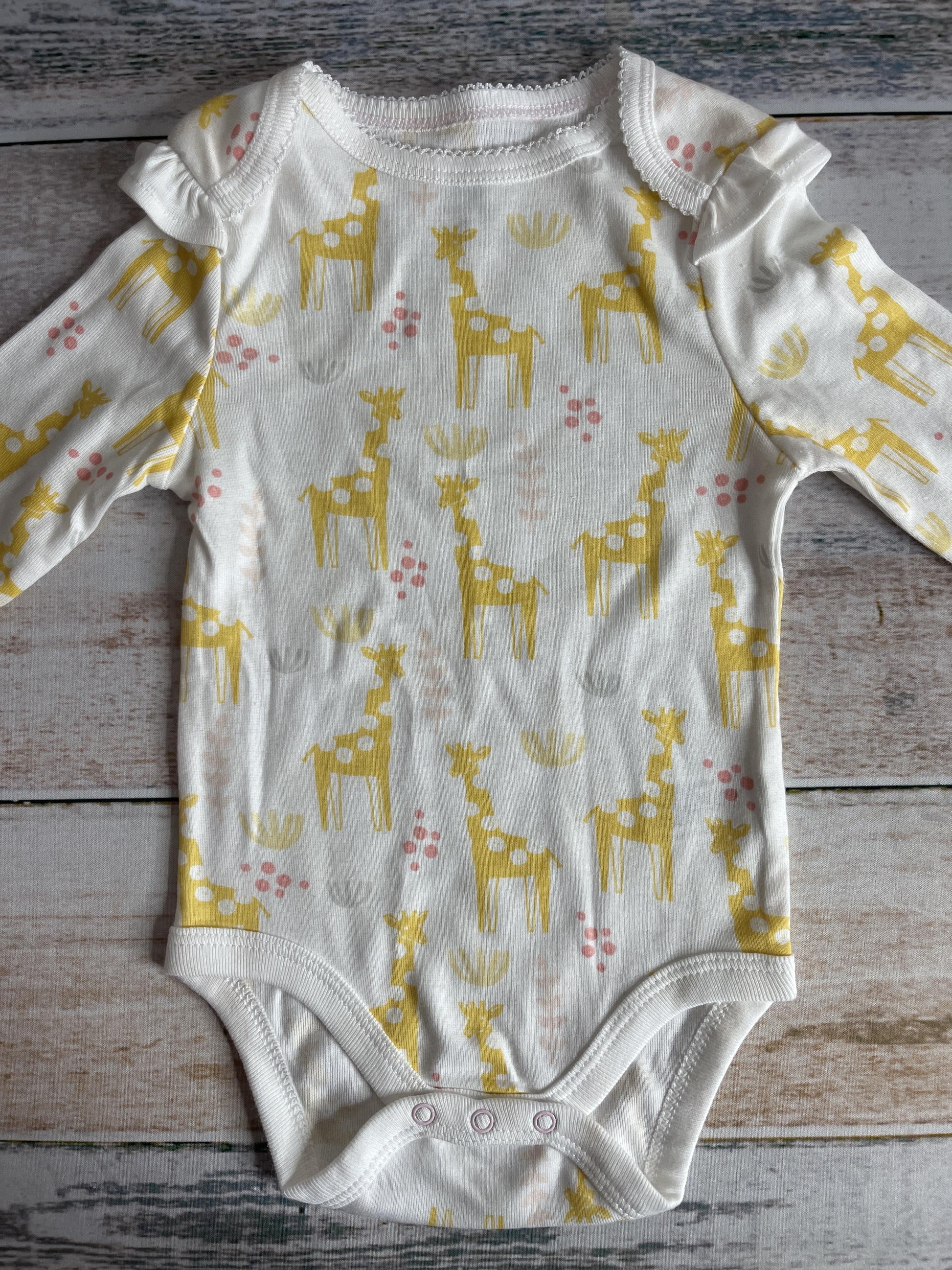 Cloud Island Girls White | Yellow Onesie Size: 12 months White | Yellow