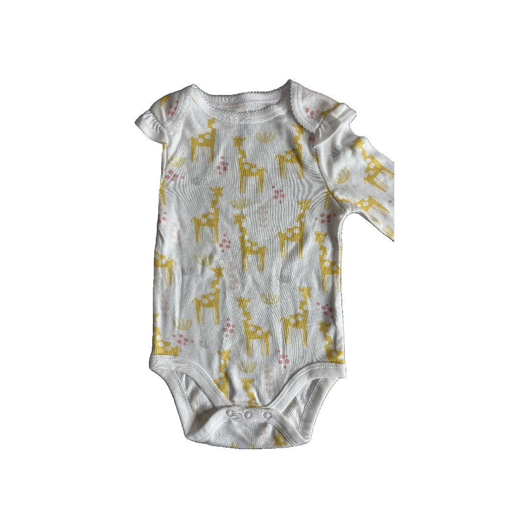 Cloud Island Girls White | Yellow Onesie Size: 12 months White | Yellow