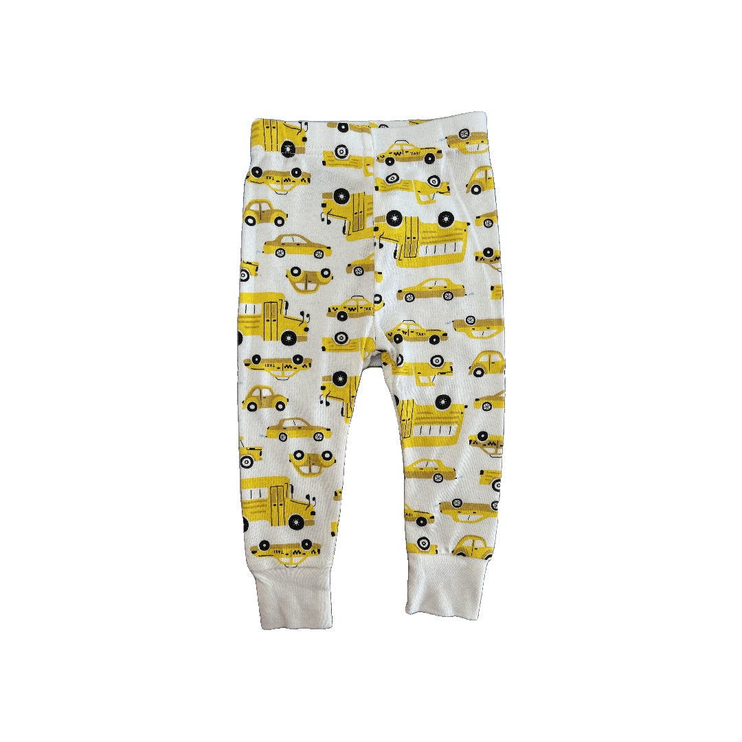Oliver & Rain Unisex White | Yellow Pajamas Size: 12-18 months White | Yellow