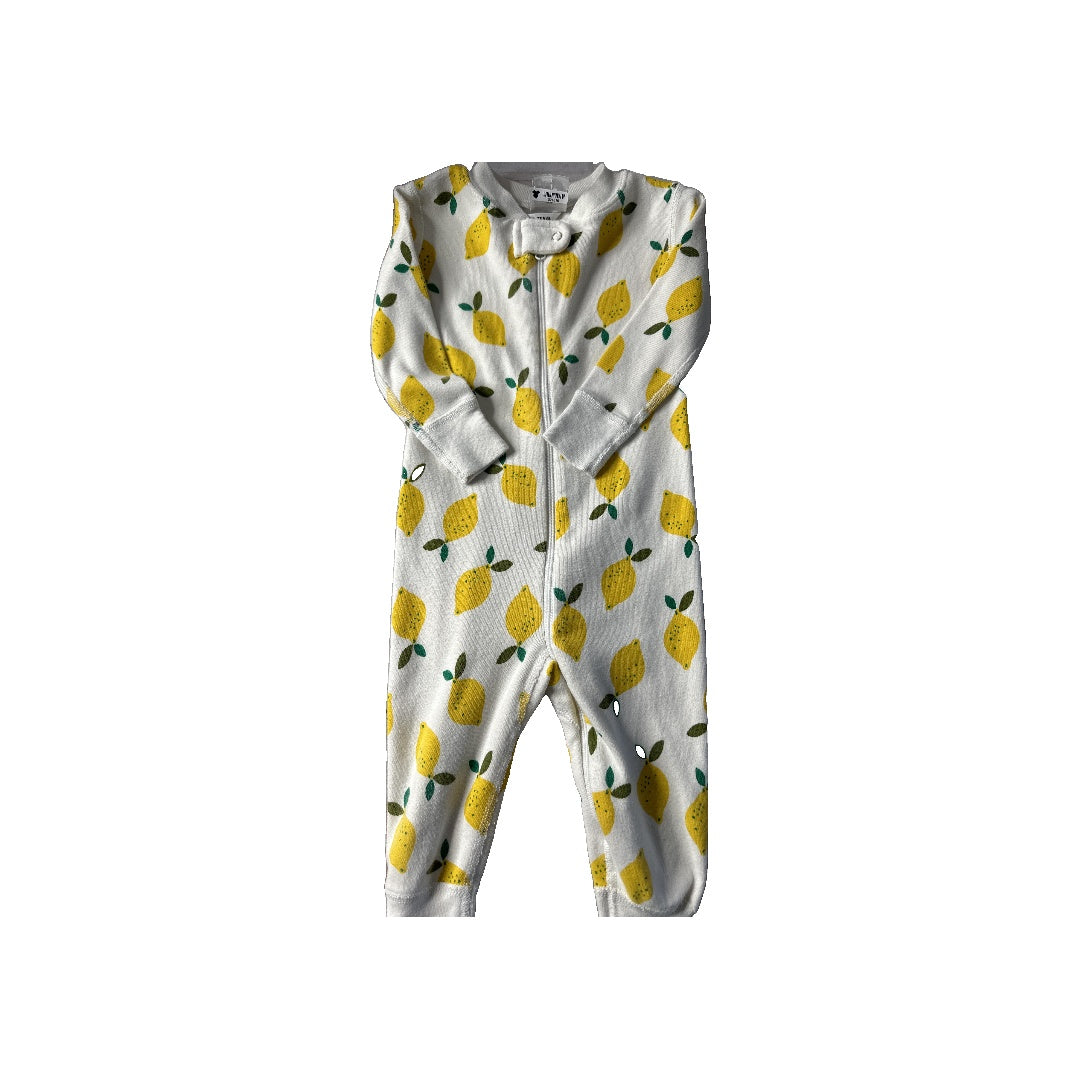 Hanna Andersson Girls White | Yellow Pajamas Size: 12-18 months White | Yellow