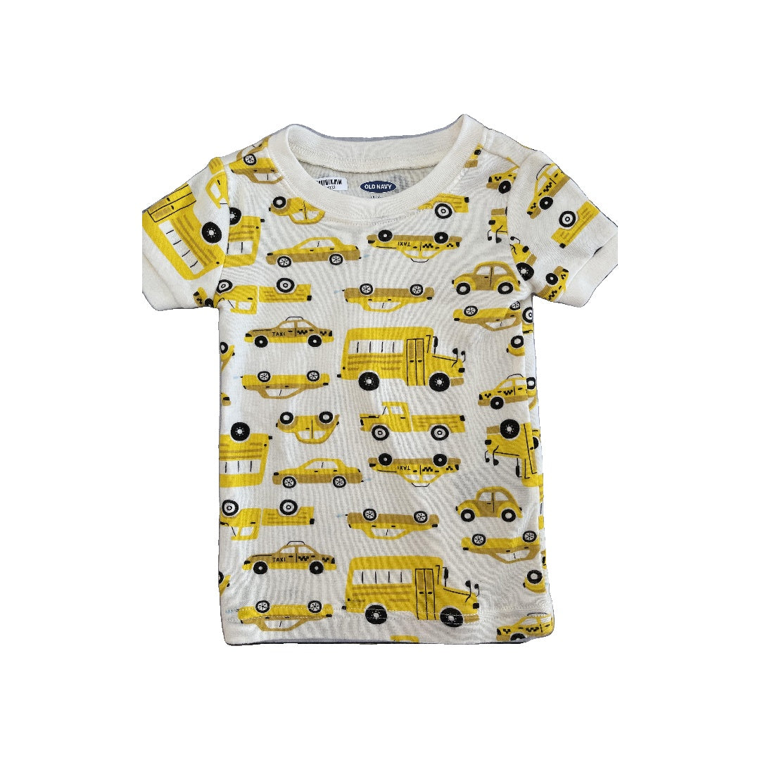 Old Navy Unisex White | Yellow Pajamas Size: 12-18 months White | Yellow