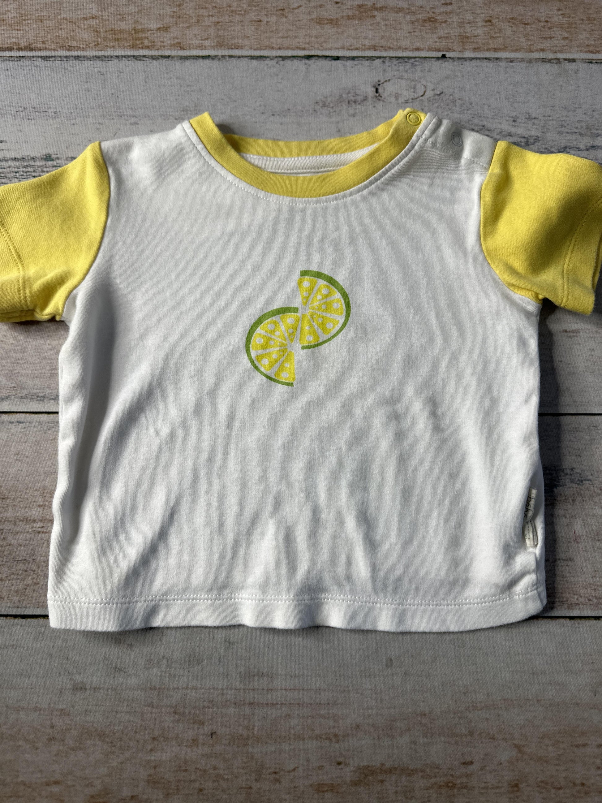 Bebenca Unisex White | Yellow T-Shirt Size: 12-18 months White | Yellow