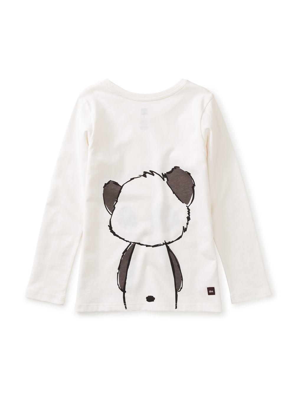 Tea Collection Girls White Yin Yang Panda Long Sleeve T-Shirt Size: 5T White Yin Yang Panda