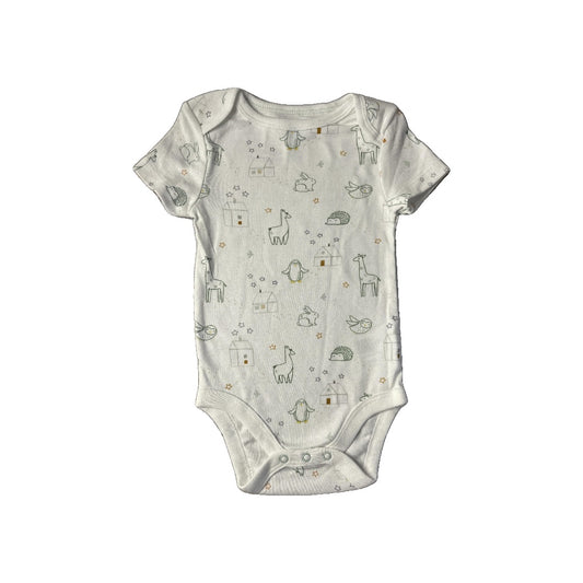 Cloud Island Unisex White Onesie Size: 6-9 months White