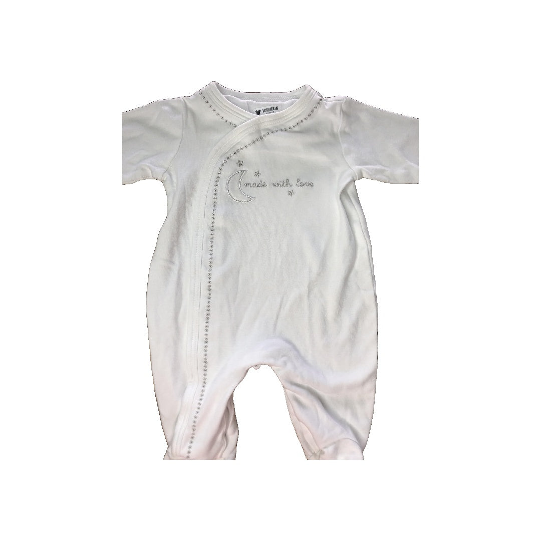 Koala Baby Unisex White Pajamas Size: 0-3 months White