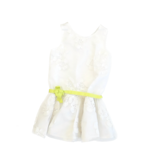 Gymboree Girls White Special Occasion Dress Size: 6 Years White