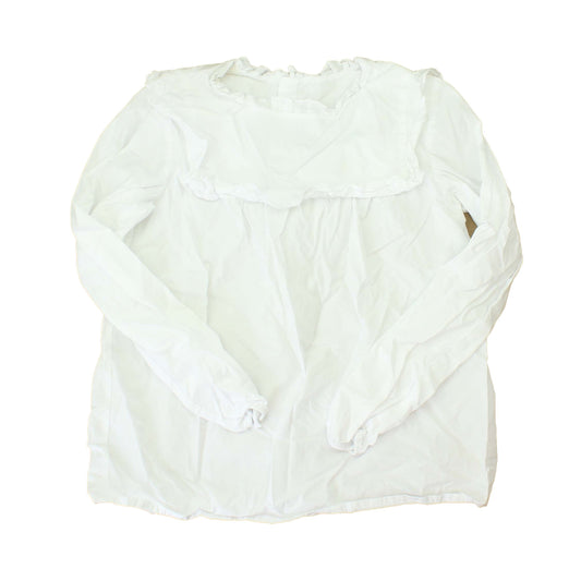 Jacadi Girls White Blouse Size: 12 Years