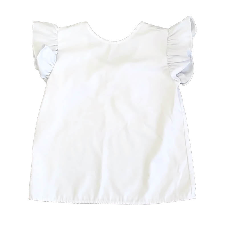 Bella Bliss Girls White Blouse Size: 10 Years White