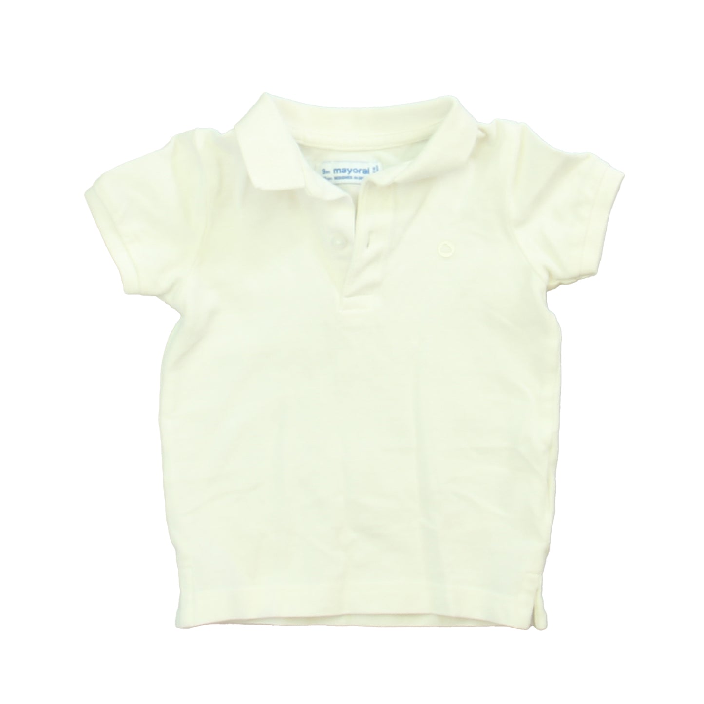 Mayoral Boys White Polo Shirt Size: 9 Months White