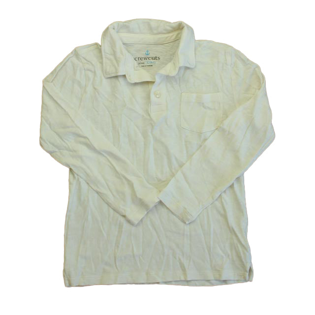 Crewcuts Boys White Rugby Shirt Size: 6-7 Years