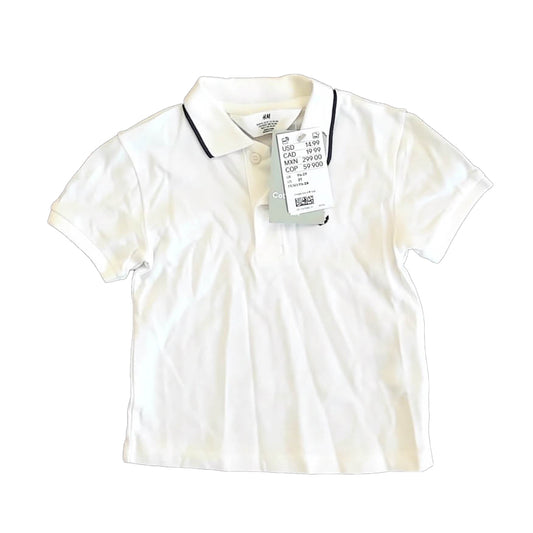 H&M Boys White Polo Shirt Size: 18-24 Months White
