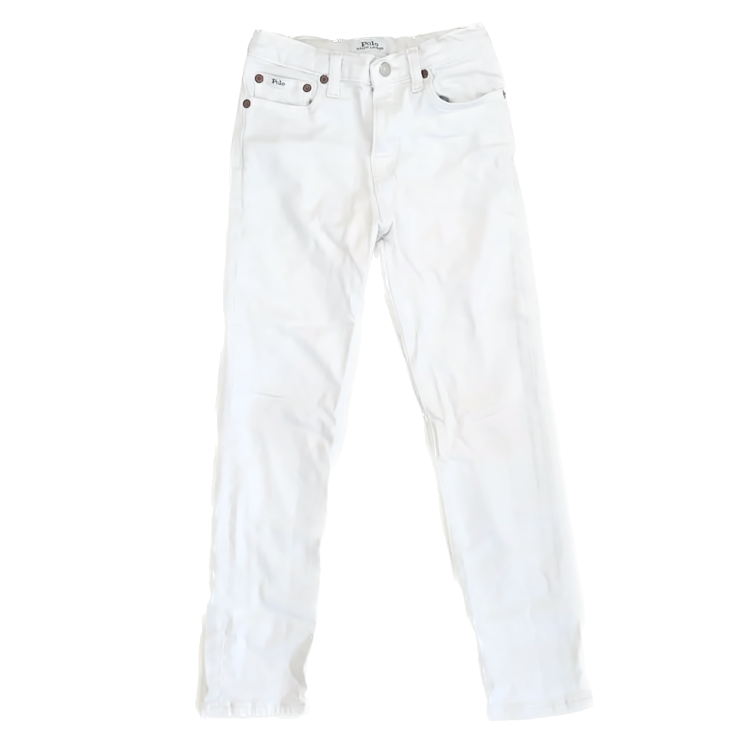 Ralph Lauren Boys White Jeans Size: 7 years White
