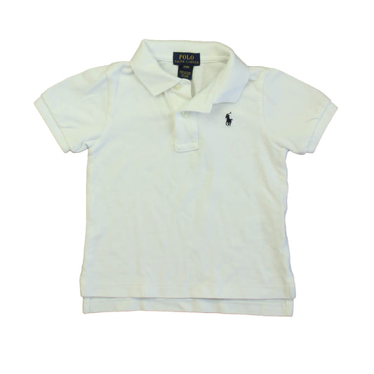 Ralph Lauren Boys White Polo Shirt Size: 24 Months