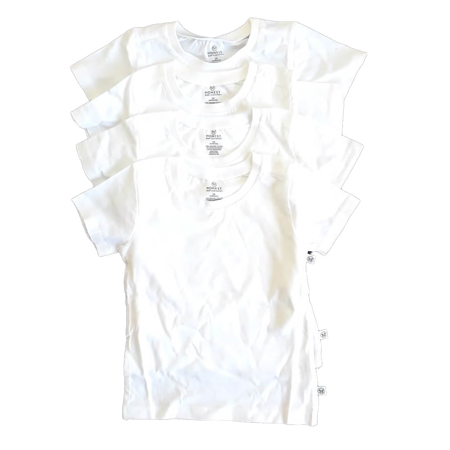 Honest Baby Clothing Unisex White T-Shirt Size: 24 Months White