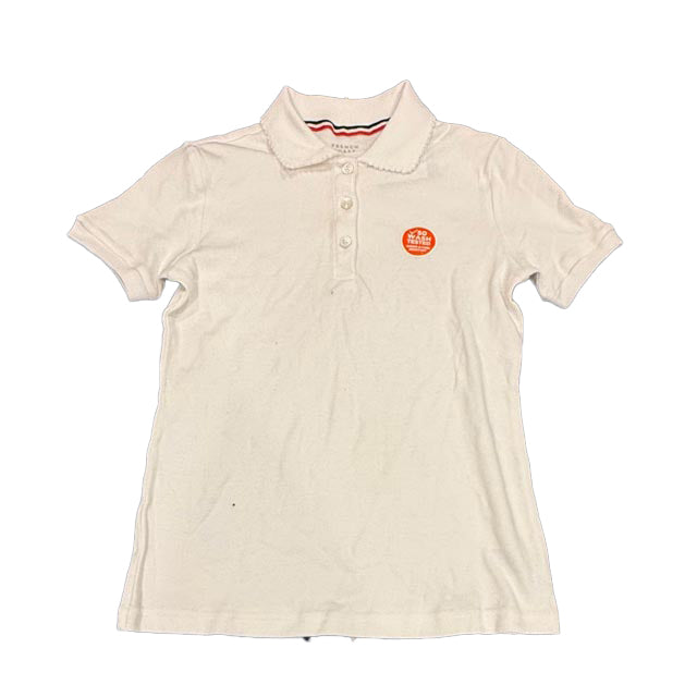 French Toast Girls White Polo Shirt Size: 10-12 Years