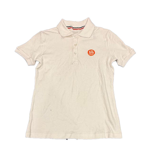 French Toast Girls White Polo Shirt Size: 10-12 Years