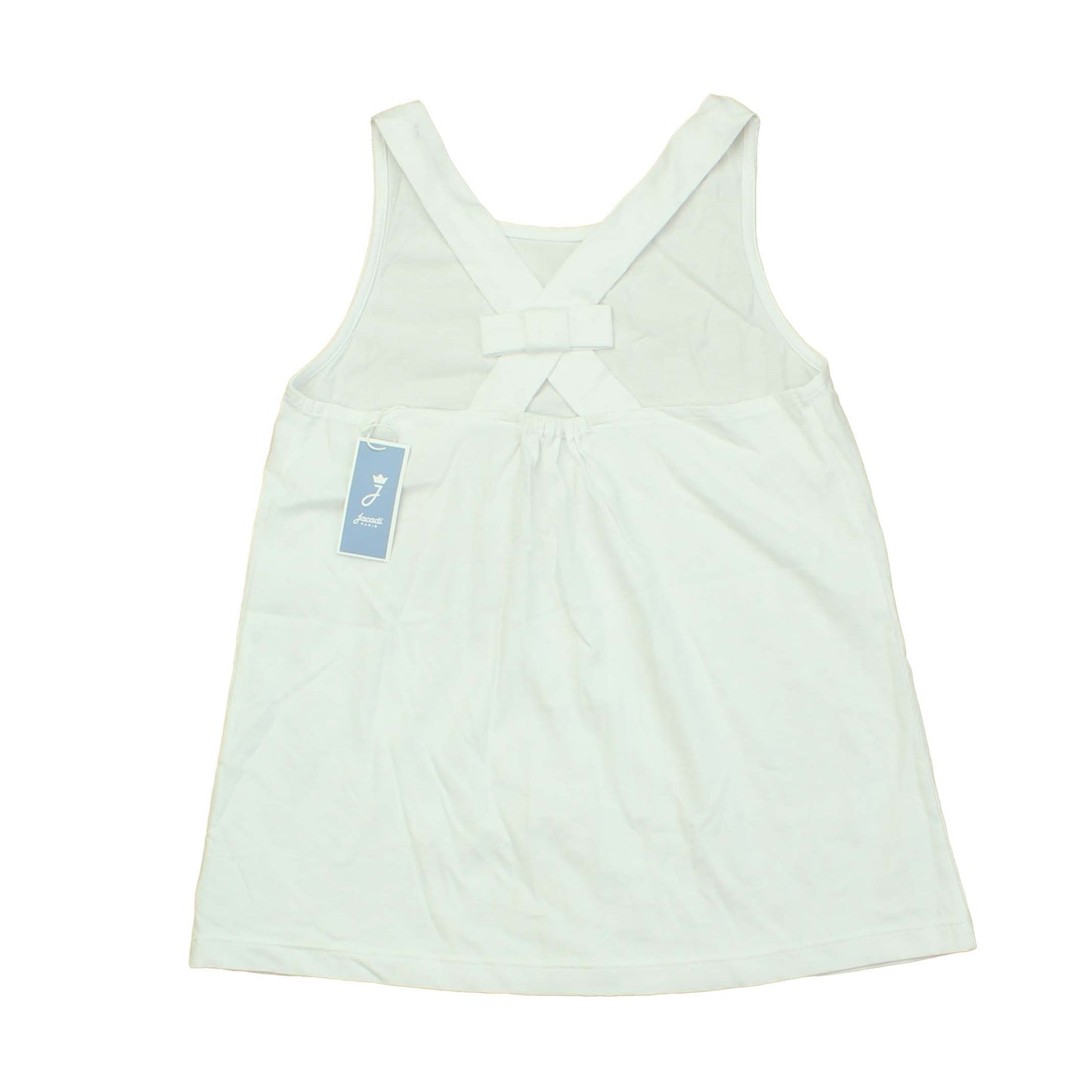 Jacadi Girls White Tank Top Size: 10 Years