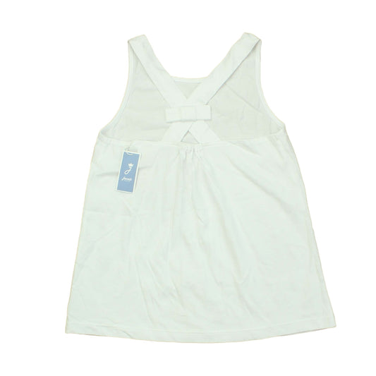 Jacadi Girls White Tank Top Size: 10 Years