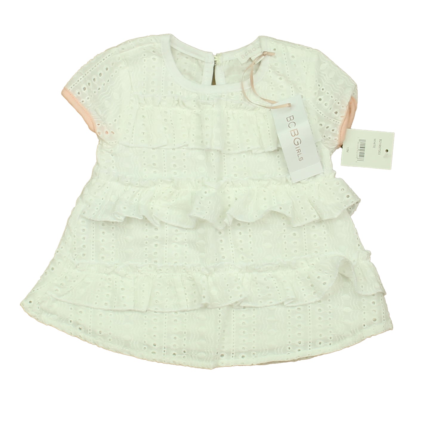 BCBG Girls Girls White Blouse Size: 12 Months White
