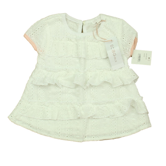 BCBG Girls Girls White Blouse Size: 12 Months White