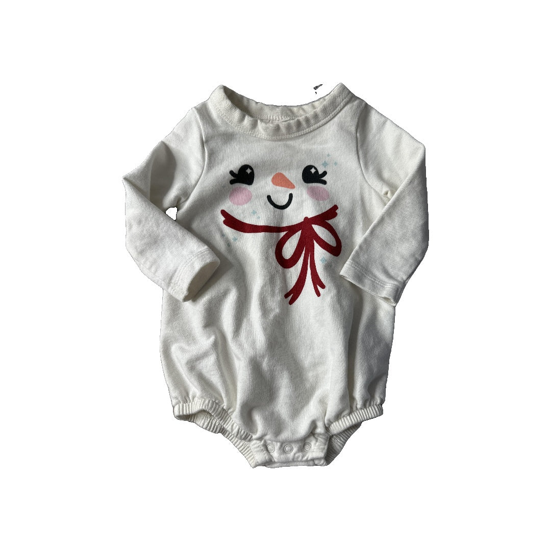 Cat & Jack Unisex White Onesie Size: 3-6 months White
