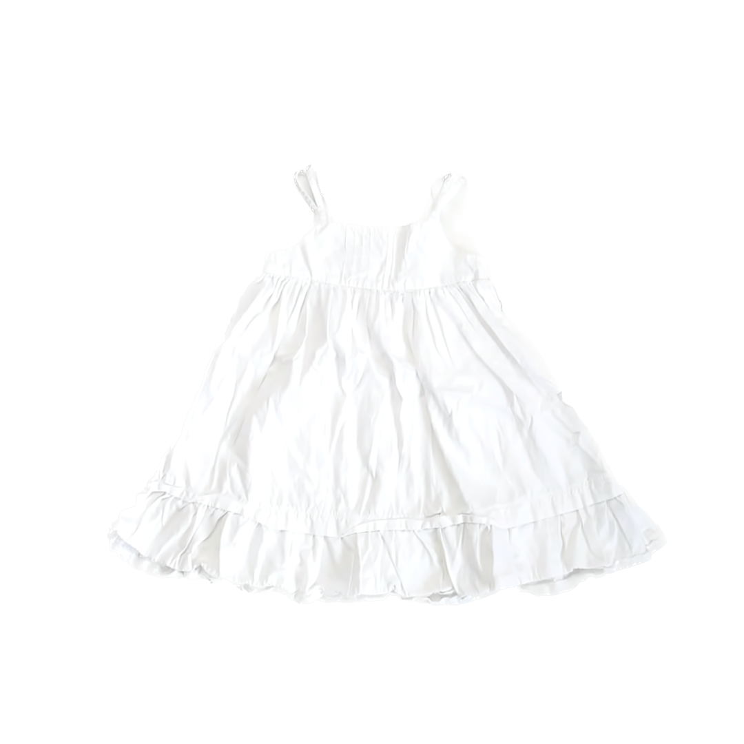 Laura Ashley Girls White Sun Dress Size: 2T White