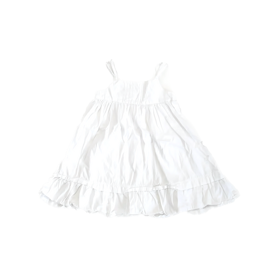 Laura Ashley Girls White Sun Dress Size: 2T White