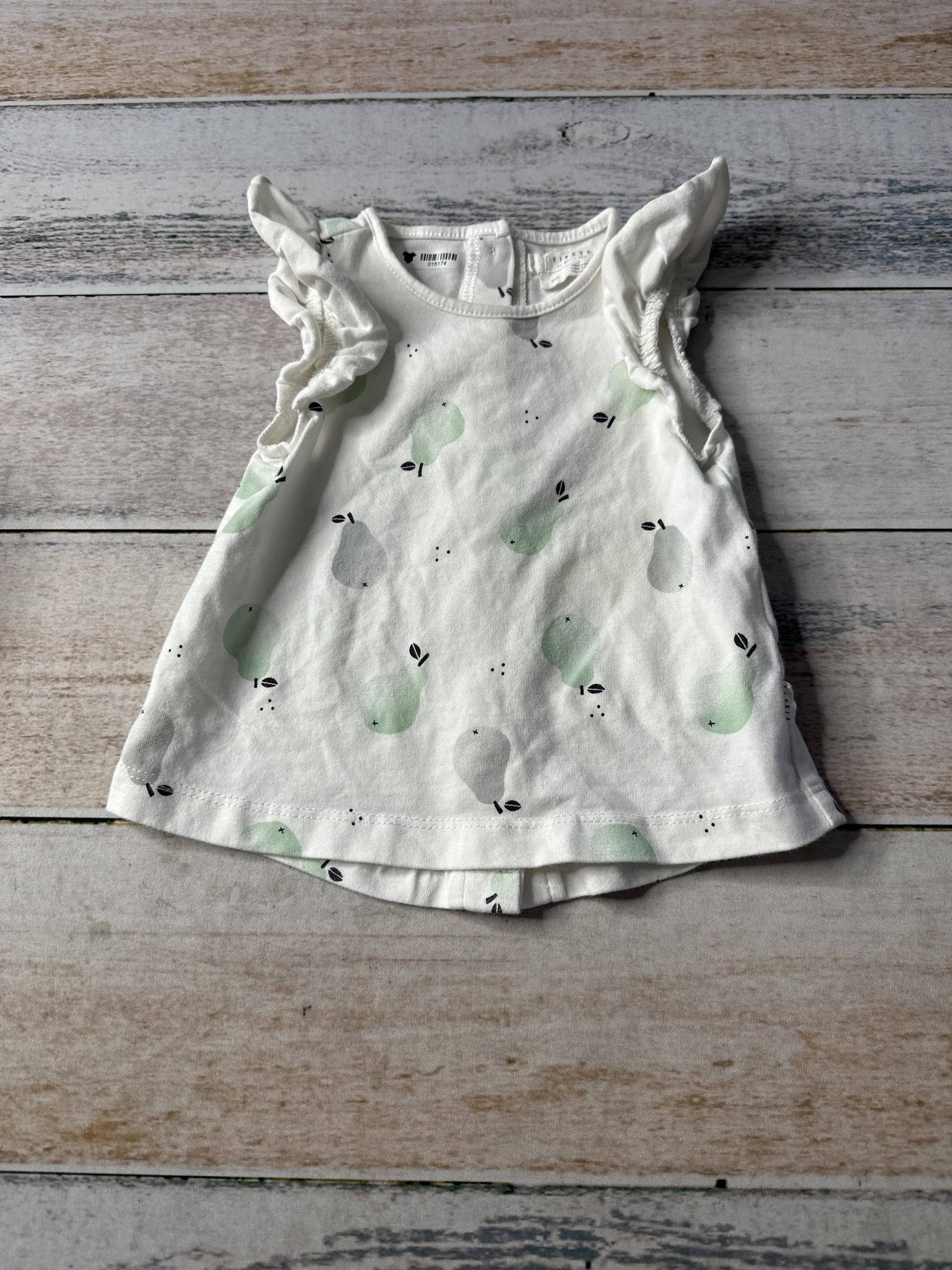 Firsts Girls White Shirt Size: 9 months White