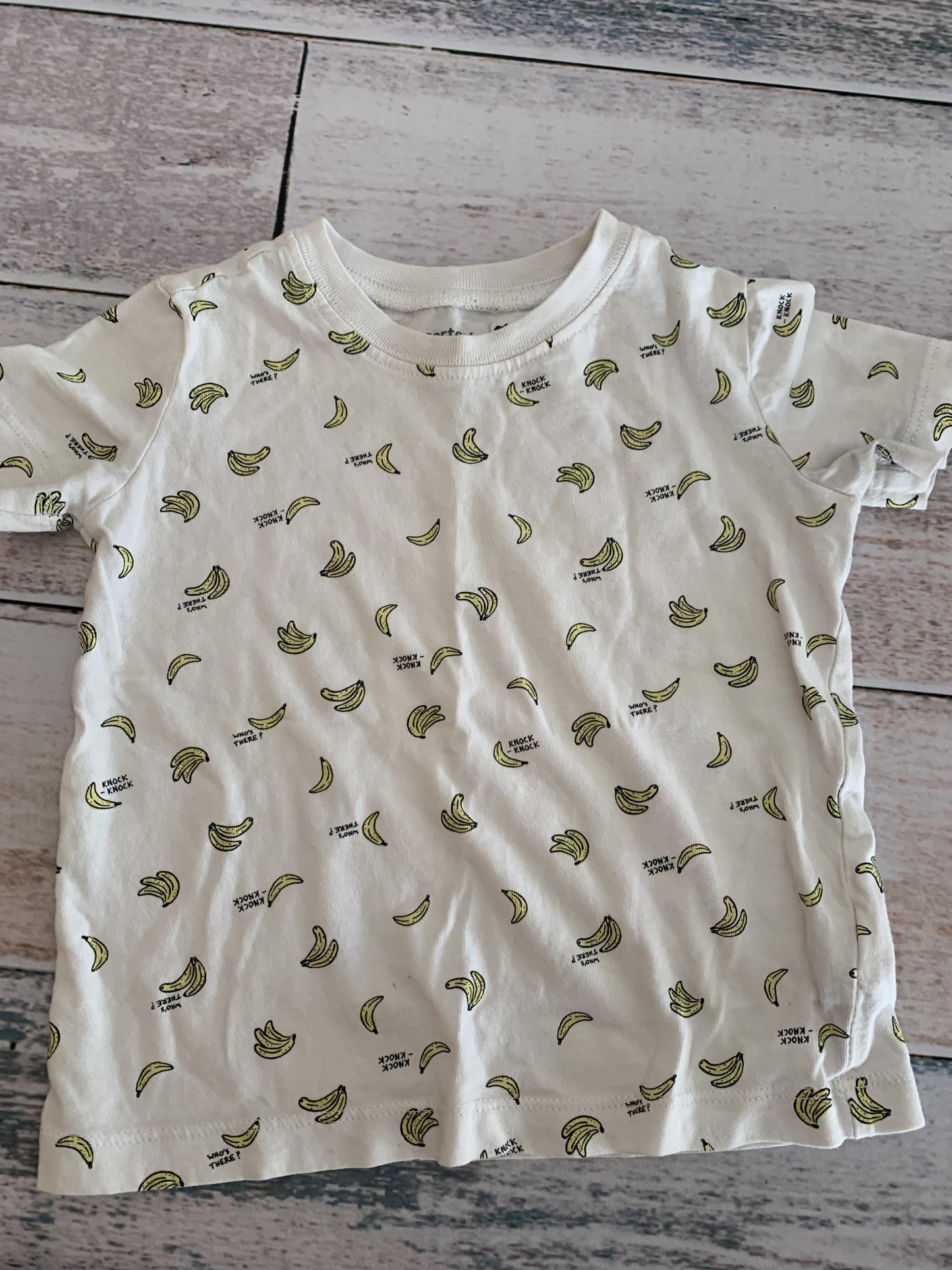 Carters Boys White T-Shirt Size: 12-18 months White