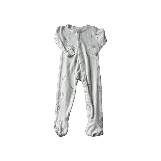 Colored Organics Unisex White Pajamas Size: 6-12 months White