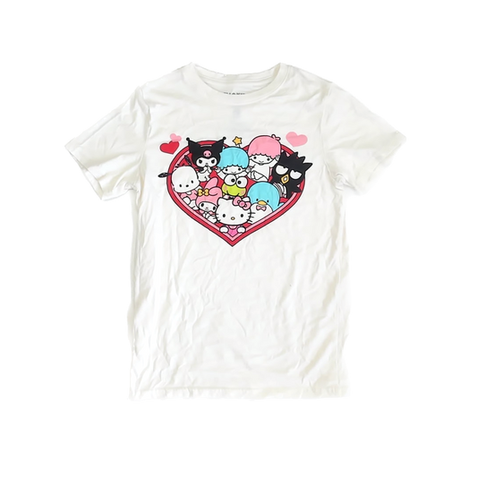 Hello Kitty Girls White T-Shirt Size: YXL 16-18 Years White