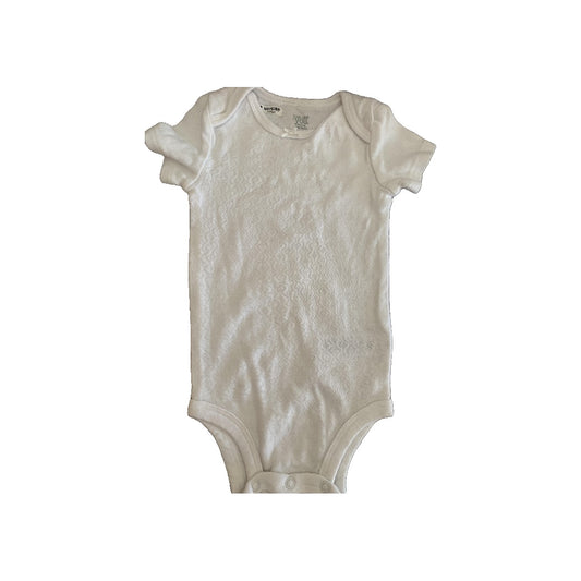 Carters Girls White Onesie Size: 9 months White