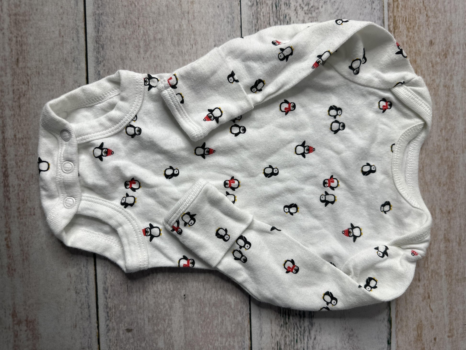 Carters Unisex White Onesie Size: Newborn White