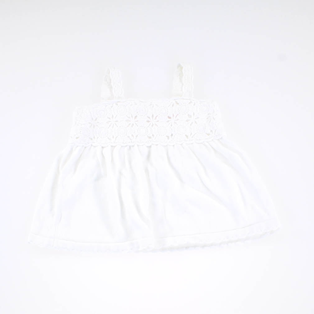 Janie and Jack Girls White Jumper Size: 3-6 Months White