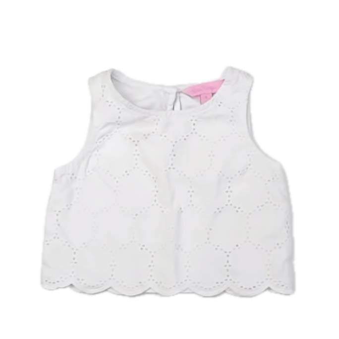 Lily Pulitzer Girls White Blouse Size: 4T White