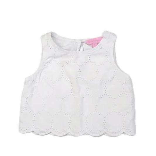 Lily Pulitzer Girls White Blouse Size: 4T White