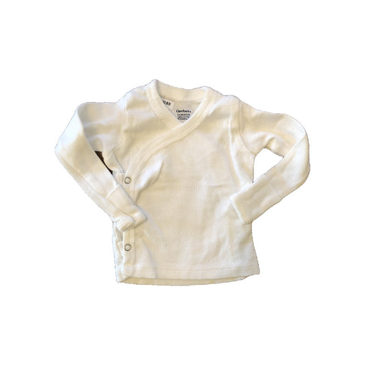 Gerber orgs Girls White Shirt Size: 0-3 months White
