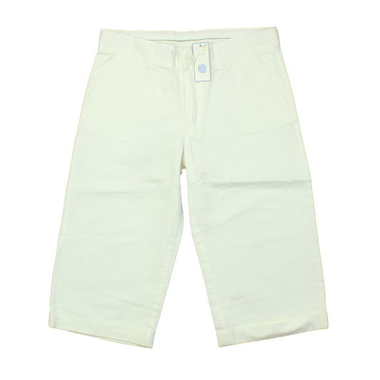 Jacadi Girls White Shorts Size: 10 Years