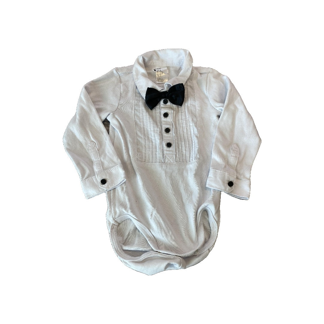 H&M Boys White Onesie Size: 12-18 months White