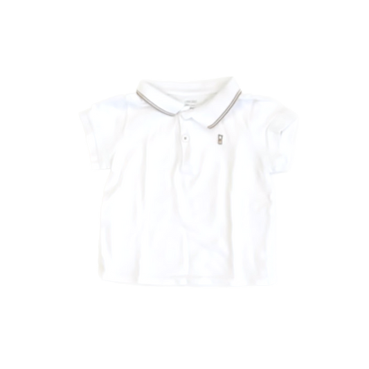 Obaibi Boys White Polo Shirt Size: 12 Months White