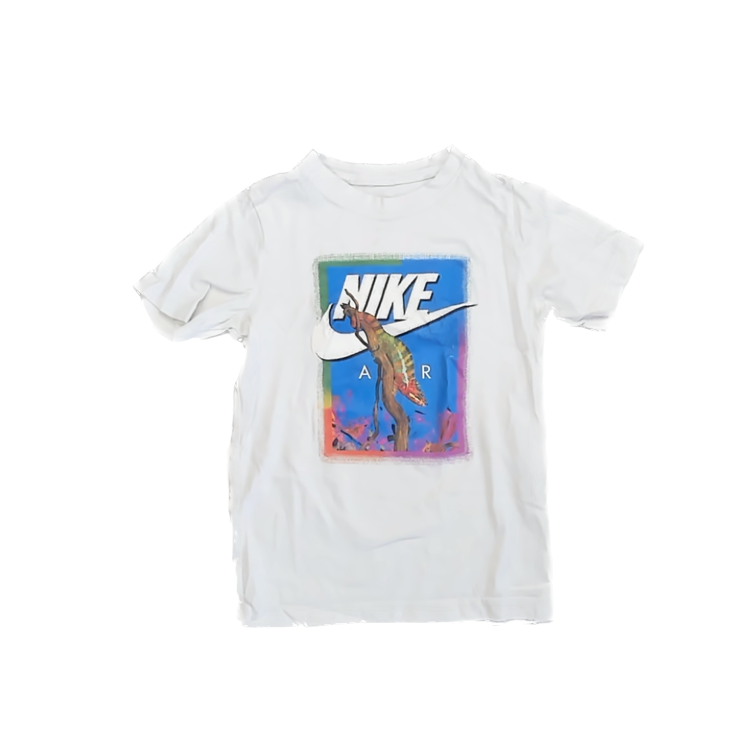 Nike Boys White T-Shirt Size: YS (8 Years) White