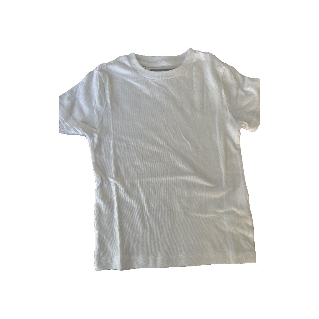 Nordstrom Unisex White T-Shirt Size: 3T White