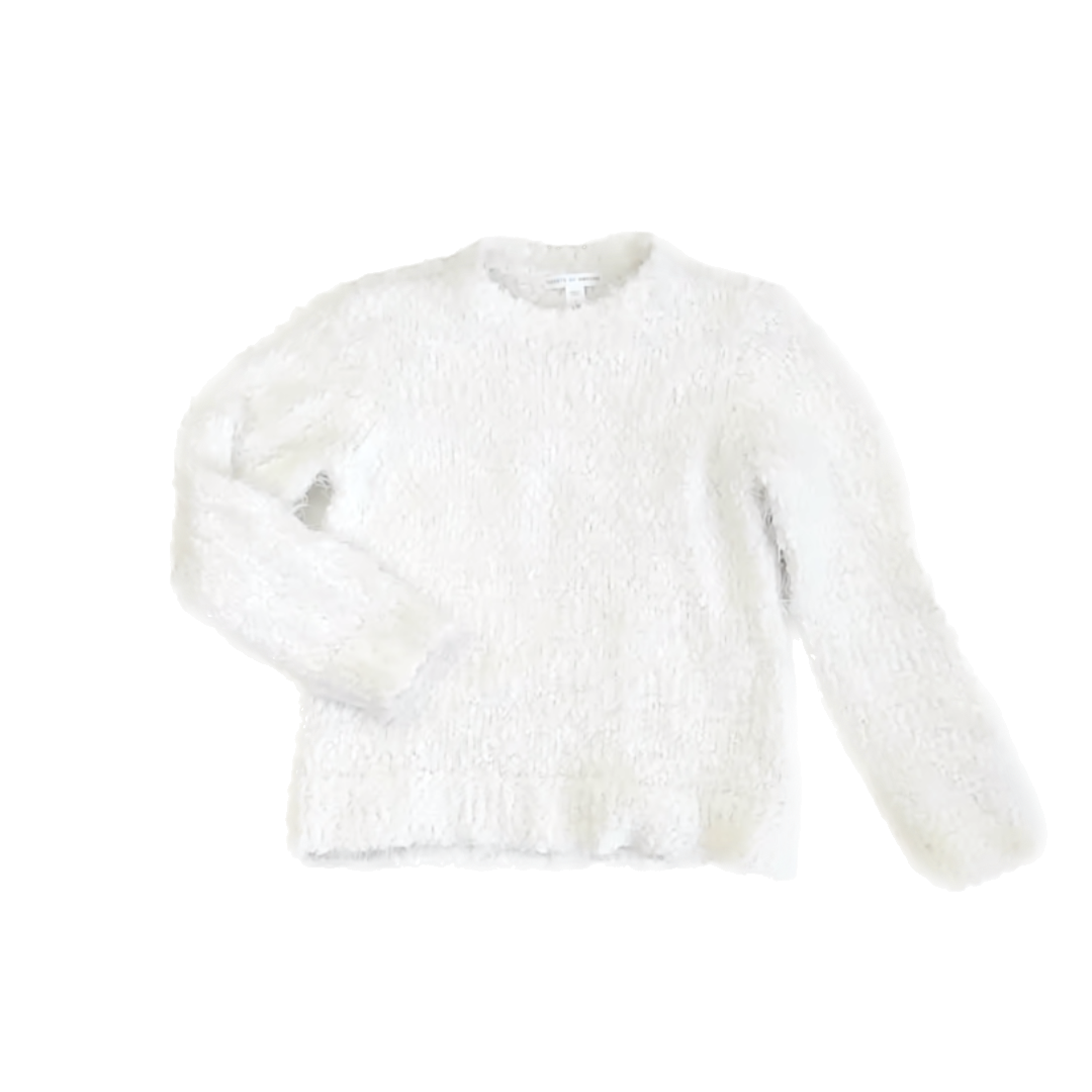 Rockets Of Awesome Girls White Sweater Size: 6 Years White