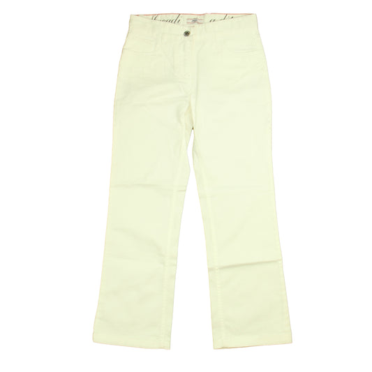 Jacadi Girls White Jeggings Size: 8 Years