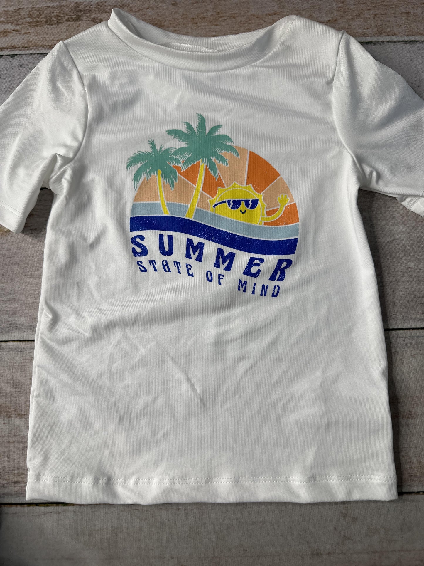 Cat & Jack Unisex White Rashguard Size: 2T White