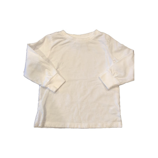Colored Organics Boys White Long Sleeve T-Shirt Size: 2T White
