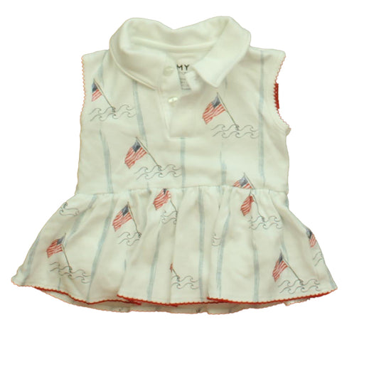 Sammy + Nat Girls White Dress Size: 3M White