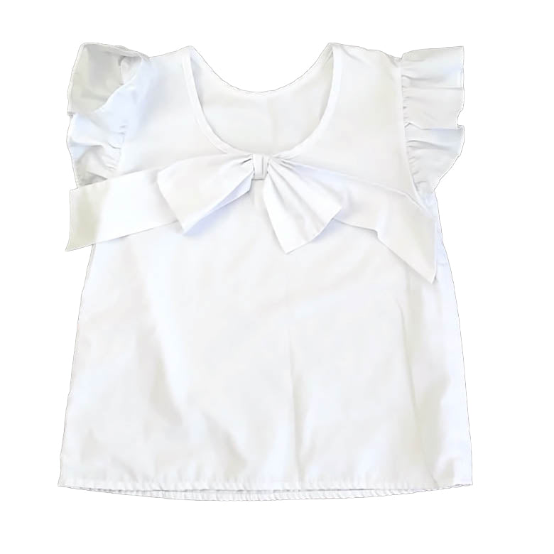 Bella Bliss Girls White Blouse Size: 10 Years White