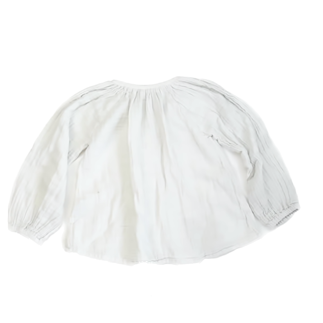 Jamie Kay Girls White Long Sleeve Shirt Size: 5T White