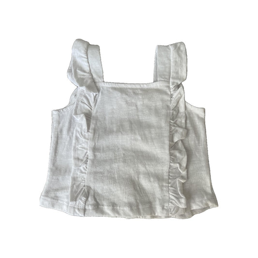 Jessica Simpson Girls White Tank Top Size: 24 months White